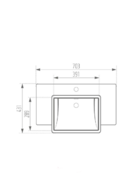 روشویی روکابینتی مروارید مدل رومینا ۷۰